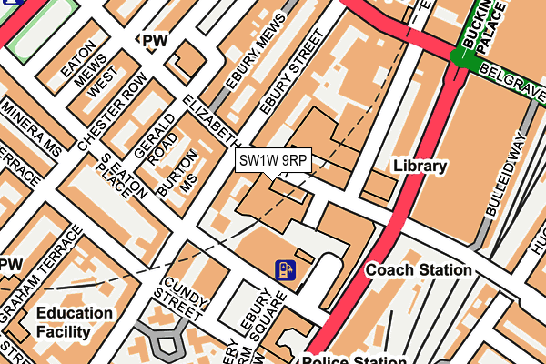 SW1W 9RP map - OS OpenMap – Local (Ordnance Survey) SW1W 9RP map - OS OpenMap – Local (Ordnance Survey)