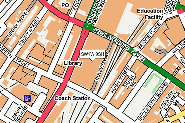SW1W 9SH map - OS OpenMap – Local (Ordnance Survey) SW1W 9SH map - OS OpenMap – Local (Ordnance Survey)