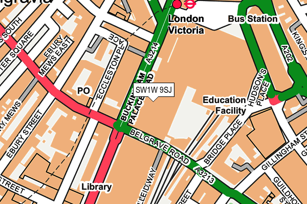 SW1W 9SJ map - OS OpenMap – Local (Ordnance Survey) SW1W 9SJ map - OS OpenMap – Local (Ordnance Survey)