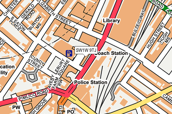 SW1W 9TJ map - OS OpenMap – Local (Ordnance Survey) SW1W 9TJ map - OS OpenMap – Local (Ordnance Survey)