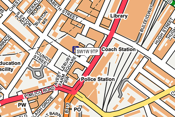 SW1W 9TP map - OS OpenMap – Local (Ordnance Survey) SW1W 9TP map - OS OpenMap – Local (Ordnance Survey)