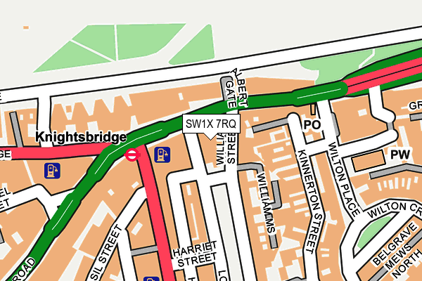 SW1X 7RQ map - OS OpenMap – Local (Ordnance Survey) SW1X 7RQ map - OS OpenMap – Local (Ordnance Survey)