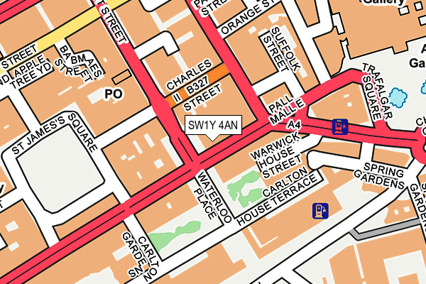 SW1Y 4AN map - OS OpenMap – Local (Ordnance Survey) SW1Y 4AN map - OS OpenMap – Local (Ordnance Survey)