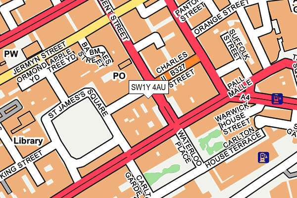 SW1Y 4AU map - OS OpenMap – Local (Ordnance Survey) SW1Y 4AU map - OS OpenMap – Local (Ordnance Survey)