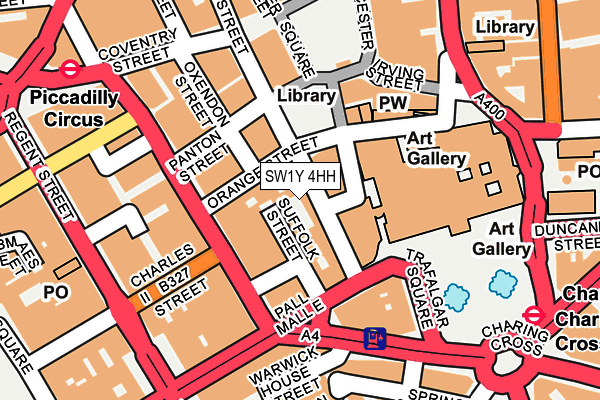 SW1Y 4HH map - OS OpenMap – Local (Ordnance Survey)