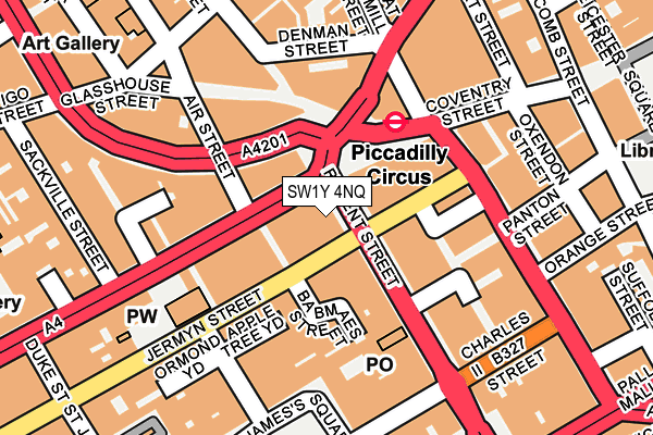 SW1Y 4NQ map - OS OpenMap – Local (Ordnance Survey) SW1Y 4NQ map - OS OpenMap – Local (Ordnance Survey)
