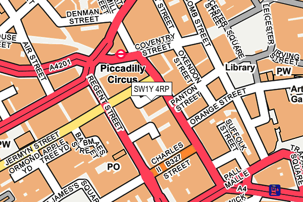 SW1Y 4RP map - OS OpenMap – Local (Ordnance Survey) SW1Y 4RP map - OS OpenMap – Local (Ordnance Survey)