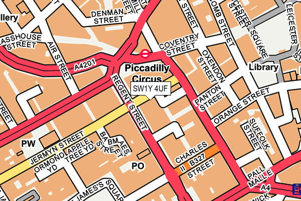 SW1Y 4UF map - OS OpenMap – Local (Ordnance Survey) SW1Y 4UF map - OS OpenMap – Local (Ordnance Survey)