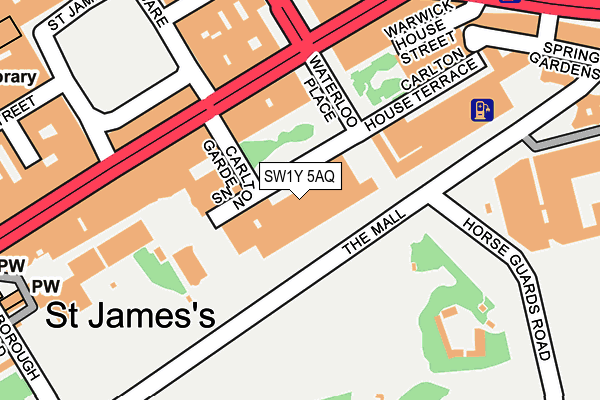 SW1Y 5AQ map - OS OpenMap – Local (Ordnance Survey) SW1Y 5AQ map - OS OpenMap – Local (Ordnance Survey)