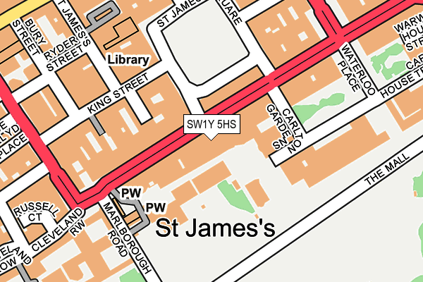 SW1Y 5HS map - OS OpenMap – Local (Ordnance Survey) SW1Y 5HS map - OS OpenMap – Local (Ordnance Survey)
