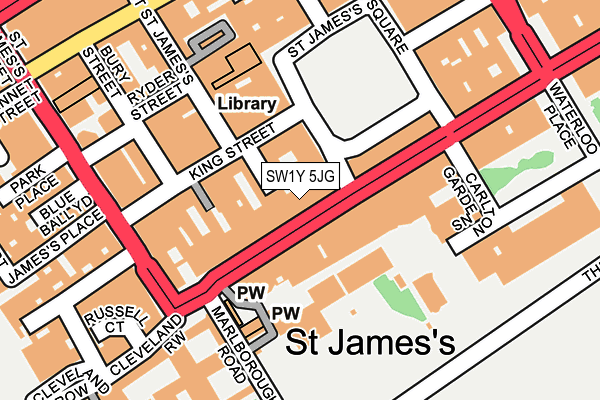 SW1Y 5JG map - OS OpenMap – Local (Ordnance Survey) SW1Y 5JG map - OS OpenMap – Local (Ordnance Survey)