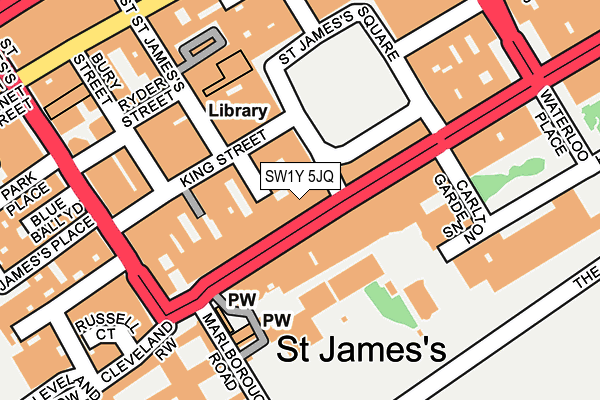 SW1Y 5JQ map - OS OpenMap – Local (Ordnance Survey) SW1Y 5JQ map - OS OpenMap – Local (Ordnance Survey)