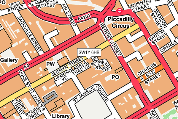 SW1Y 6HB map - OS OpenMap – Local (Ordnance Survey) SW1Y 6HB map - OS OpenMap – Local (Ordnance Survey)