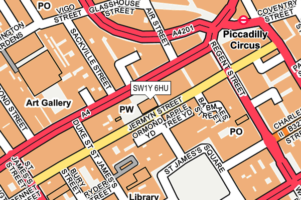 SW1Y 6HU map - OS OpenMap – Local (Ordnance Survey) SW1Y 6HU map - OS OpenMap – Local (Ordnance Survey)