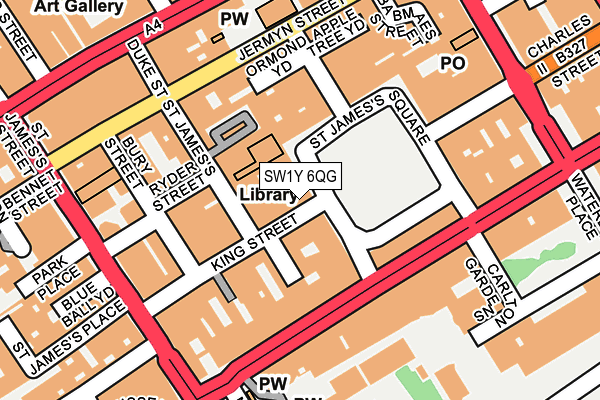 SW1Y 6QG map - OS OpenMap – Local (Ordnance Survey) SW1Y 6QG map - OS OpenMap – Local (Ordnance Survey)