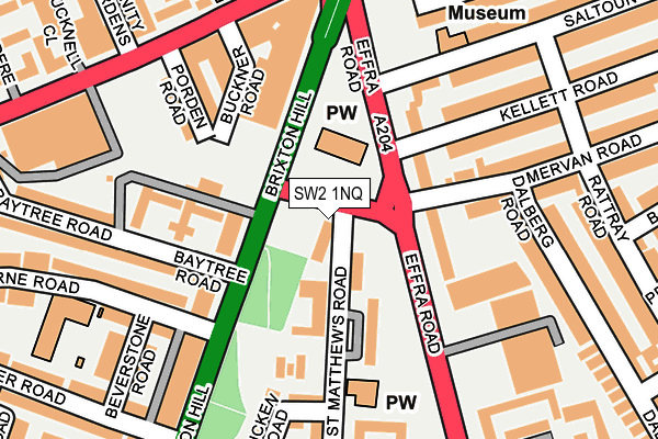 SW2 1NQ map - OS OpenMap – Local (Ordnance Survey) SW2 1NQ map - OS OpenMap – Local (Ordnance Survey)