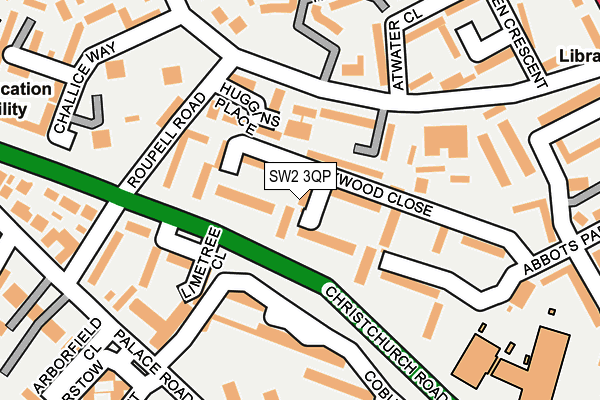 SW2 3QP map - OS OpenMap – Local (Ordnance Survey) SW2 3QP map - OS OpenMap – Local (Ordnance Survey)
