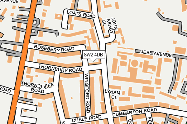 SW2 4DB map - OS OpenMap – Local (Ordnance Survey) SW2 4DB map - OS OpenMap – Local (Ordnance Survey)
