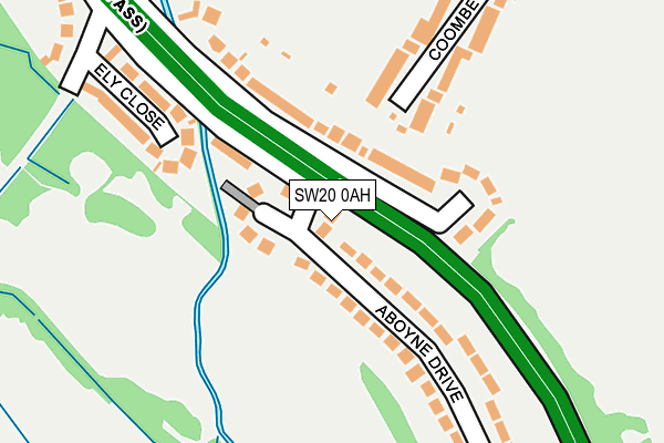 SW20 0AH map - OS OpenMap – Local (Ordnance Survey) SW20 0AH map - OS OpenMap – Local (Ordnance Survey)