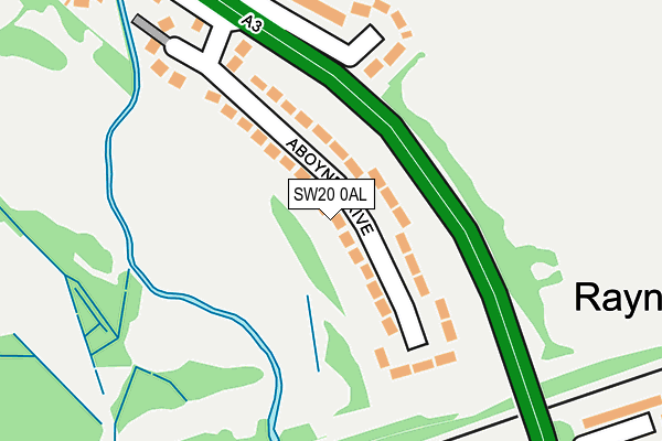 SW20 0AL map - OS OpenMap – Local (Ordnance Survey) SW20 0AL map - OS OpenMap – Local (Ordnance Survey)