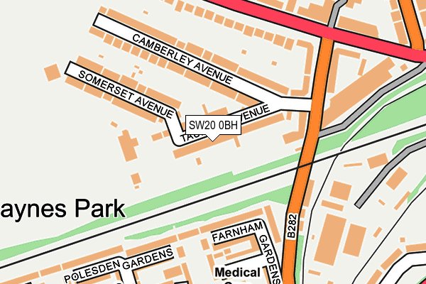 SW20 0BH map - OS OpenMap – Local (Ordnance Survey) SW20 0BH map - OS OpenMap – Local (Ordnance Survey)