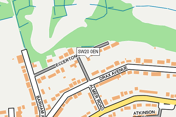 SW20 0EN map - OS OpenMap – Local (Ordnance Survey) SW20 0EN map - OS OpenMap – Local (Ordnance Survey)