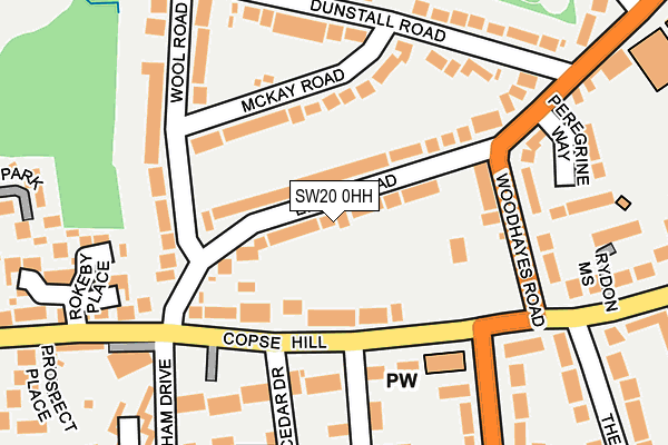 SW20 0HH map - OS OpenMap – Local (Ordnance Survey) SW20 0HH map - OS OpenMap – Local (Ordnance Survey)