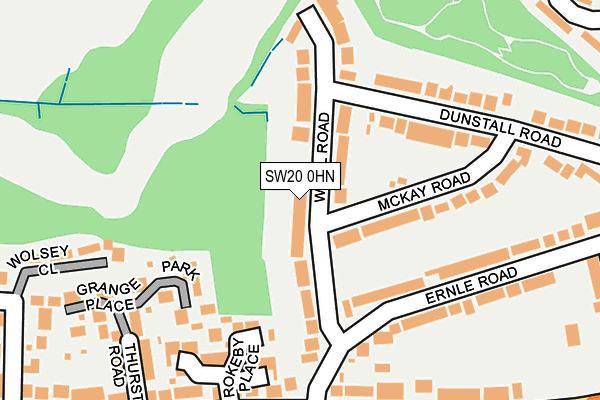SW20 0HN map - OS OpenMap – Local (Ordnance Survey) SW20 0HN map - OS OpenMap – Local (Ordnance Survey)