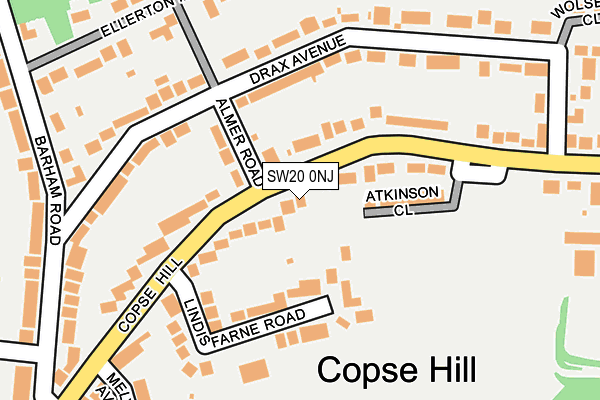 SW20 0NJ map - OS OpenMap – Local (Ordnance Survey) SW20 0NJ map - OS OpenMap – Local (Ordnance Survey)