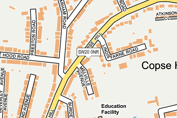 SW20 0NR map - OS OpenMap – Local (Ordnance Survey) SW20 0NR map - OS OpenMap – Local (Ordnance Survey)