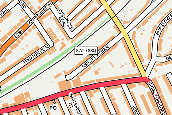 SW20 8SQ map - OS OpenMap – Local (Ordnance Survey) SW20 8SQ map - OS OpenMap – Local (Ordnance Survey)