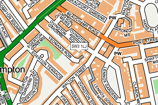 SW3 1LJ map - OS OpenMap – Local (Ordnance Survey) SW3 1LJ map - OS OpenMap – Local (Ordnance Survey)