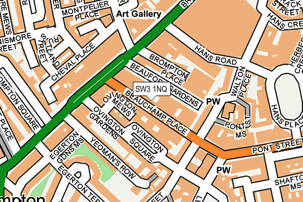 SW3 1NQ map - OS OpenMap – Local (Ordnance Survey)