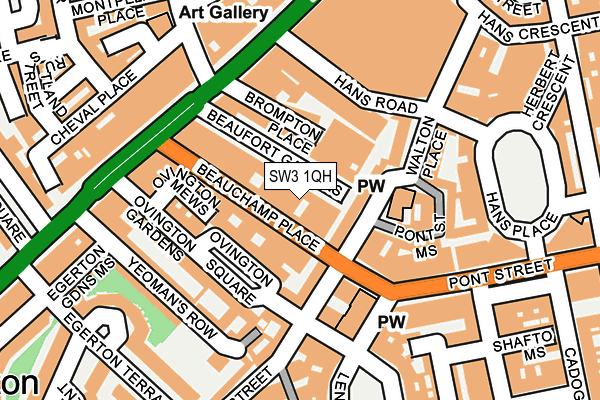 SW3 1QH map - OS OpenMap – Local (Ordnance Survey) SW3 1QH map - OS OpenMap – Local (Ordnance Survey)