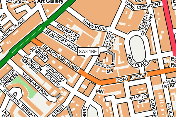 SW3 1RE map - OS OpenMap – Local (Ordnance Survey)