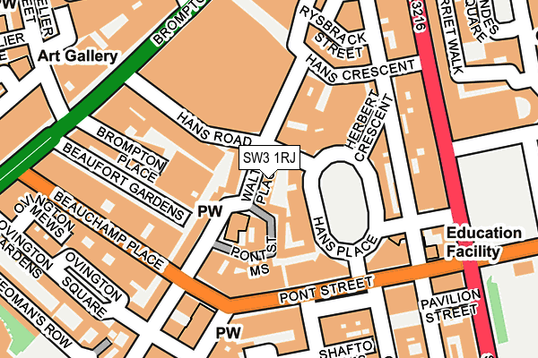 SW3 1RJ map - OS OpenMap – Local (Ordnance Survey) SW3 1RJ map - OS OpenMap – Local (Ordnance Survey)