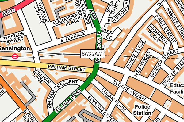 SW3 2AW map - OS OpenMap – Local (Ordnance Survey) SW3 2AW map - OS OpenMap – Local (Ordnance Survey)