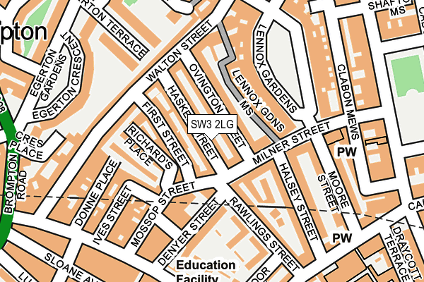 SW3 2LG map - OS OpenMap – Local (Ordnance Survey) SW3 2LG map - OS OpenMap – Local (Ordnance Survey)