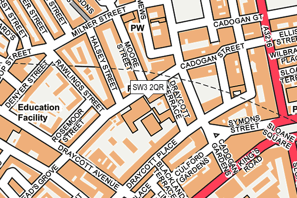 SW3 2QR map - OS OpenMap – Local (Ordnance Survey) SW3 2QR map - OS OpenMap – Local (Ordnance Survey)