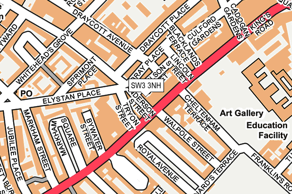 SW3 3NH map - OS OpenMap – Local (Ordnance Survey) SW3 3NH map - OS OpenMap – Local (Ordnance Survey)