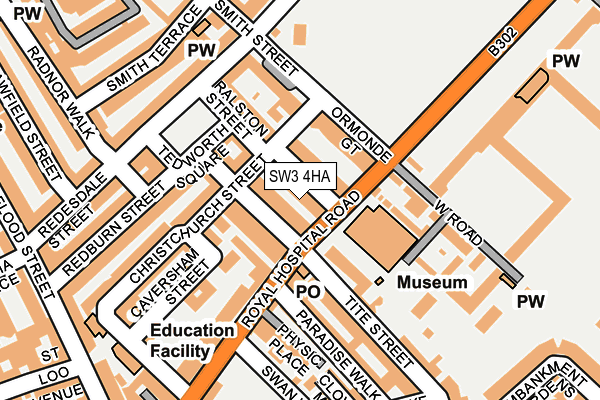 SW3 4HA map - OS OpenMap – Local (Ordnance Survey) SW3 4HA map - OS OpenMap – Local (Ordnance Survey)