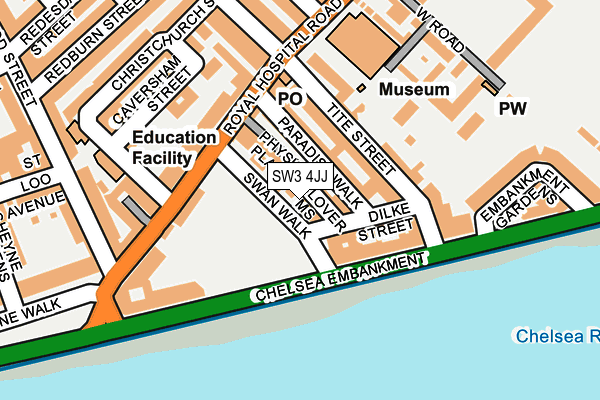 SW3 4JJ map - OS OpenMap – Local (Ordnance Survey) SW3 4JJ map - OS OpenMap – Local (Ordnance Survey)