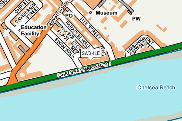 SW3 4LE map - OS OpenMap – Local (Ordnance Survey) SW3 4LE map - OS OpenMap – Local (Ordnance Survey)
