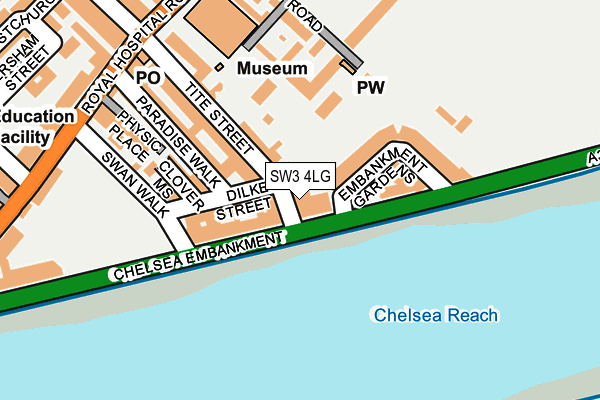 SW3 4LG map - OS OpenMap – Local (Ordnance Survey) SW3 4LG map - OS OpenMap – Local (Ordnance Survey)