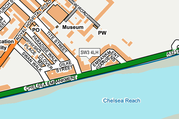 SW3 4LH map - OS OpenMap – Local (Ordnance Survey) SW3 4LH map - OS OpenMap – Local (Ordnance Survey)