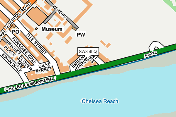 SW3 4LQ map - OS OpenMap – Local (Ordnance Survey) SW3 4LQ map - OS OpenMap – Local (Ordnance Survey)
