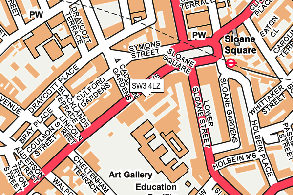 SW3 4LZ map - OS OpenMap – Local (Ordnance Survey) SW3 4LZ map - OS OpenMap – Local (Ordnance Survey)