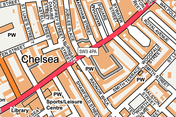 SW3 4PA map - OS OpenMap – Local (Ordnance Survey) SW3 4PA map - OS OpenMap – Local (Ordnance Survey)