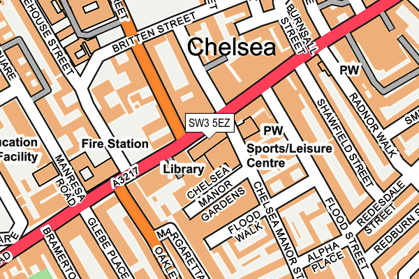 SW3 5EZ map - OS OpenMap – Local (Ordnance Survey)