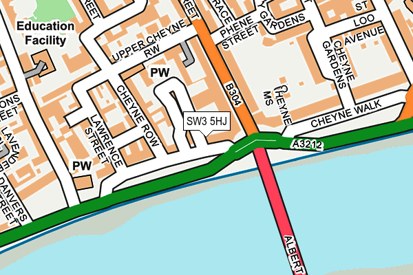 SW3 5HJ map - OS OpenMap – Local (Ordnance Survey)